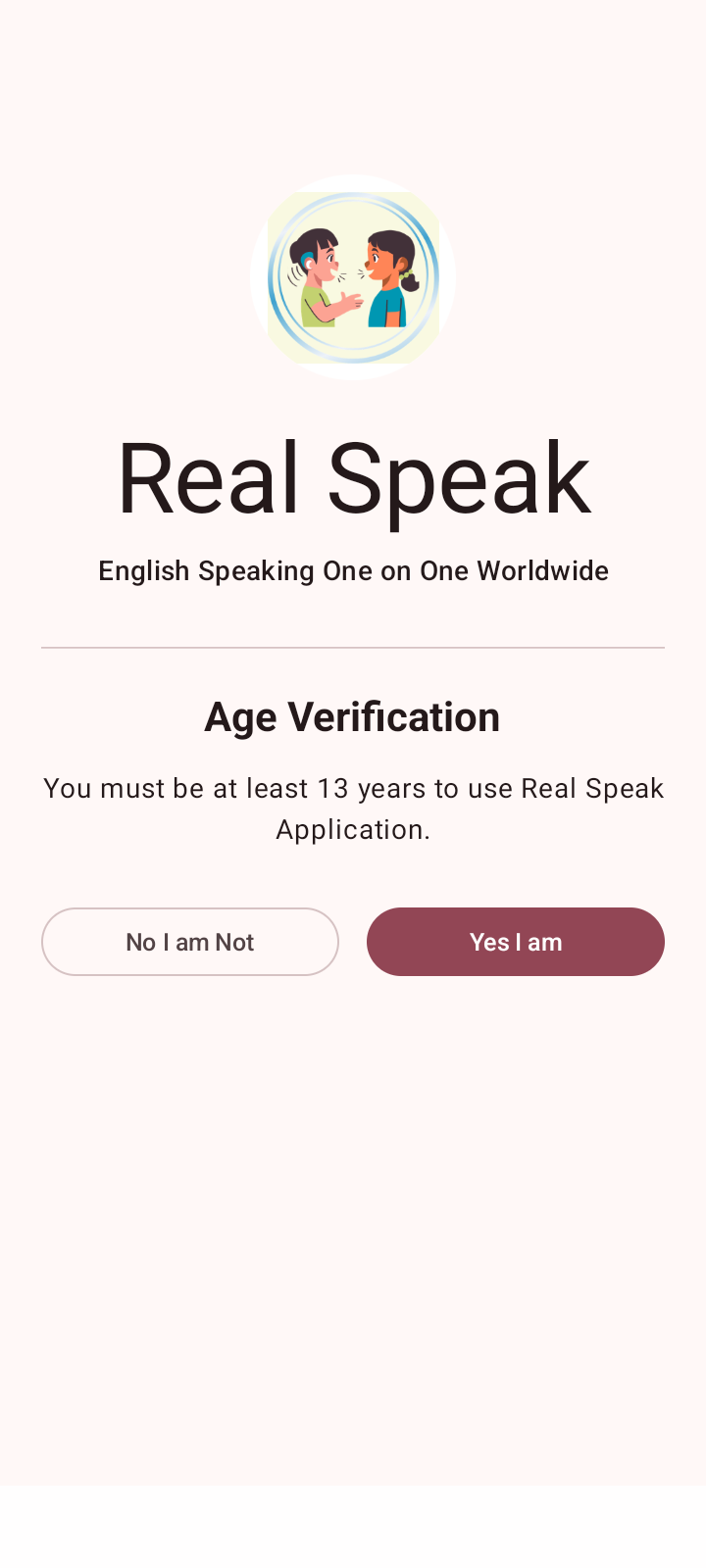 Age Verification Interface Screenshot